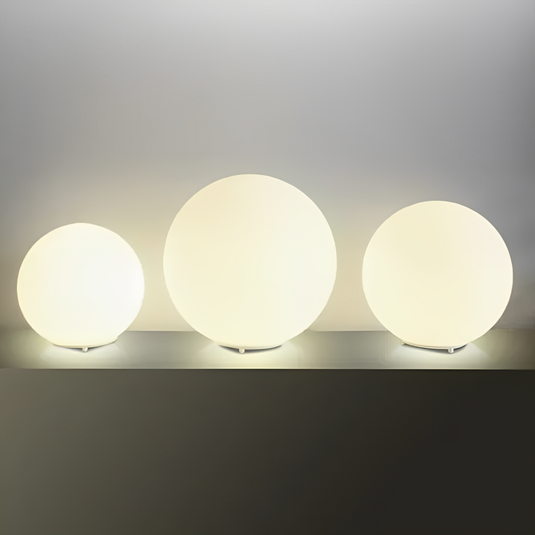 Abajur Globo Vidro Branco Ø420mm 1xE27 Golden Art
