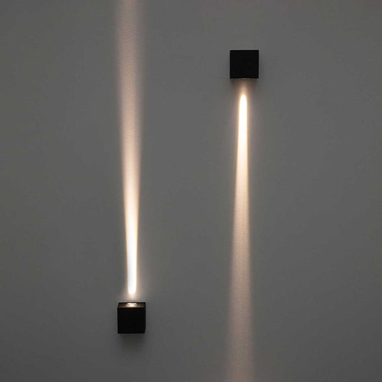 Arandela/Balizador LED Line 6W Preto Quadrado 3000K Quente IP65 STH9725PTO/30 Stella