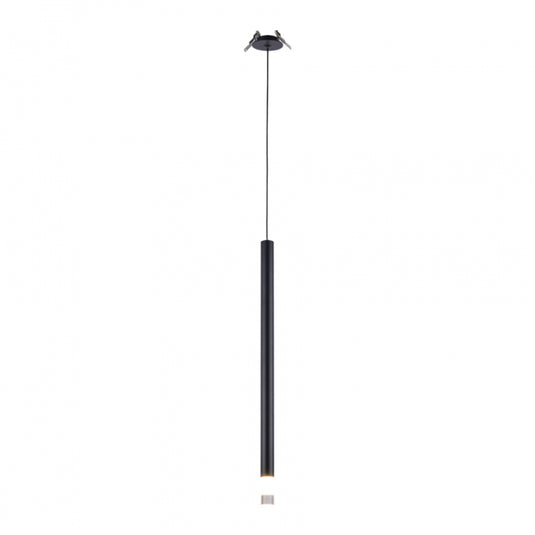 Pendente LED Lana 3w Preto 50cm 3000K Quente Nordecor