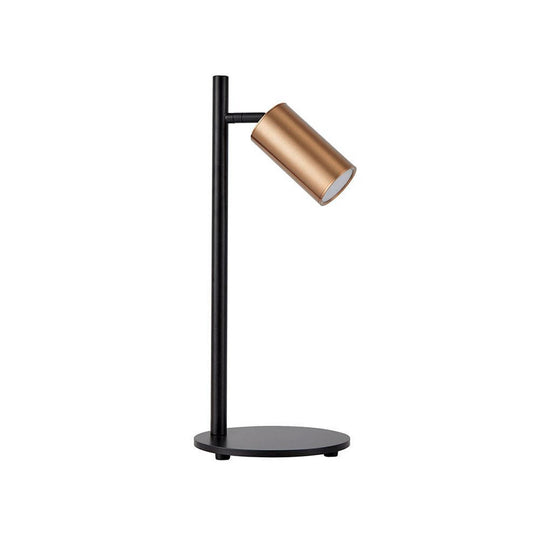 Luminária de Mesa Abajur Kalla 1xGU10 Dourado e Preto Nordecor
