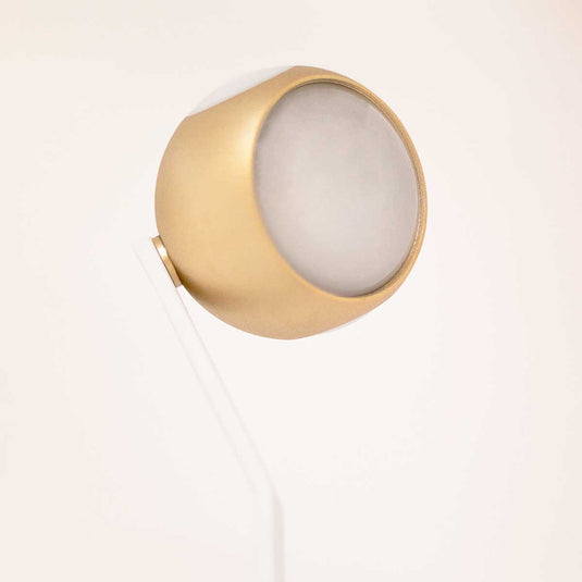 Luminária De Mesa Abajur LED Iris 7W Dourado Dimerizável 3000K Quente Pix Iluminação