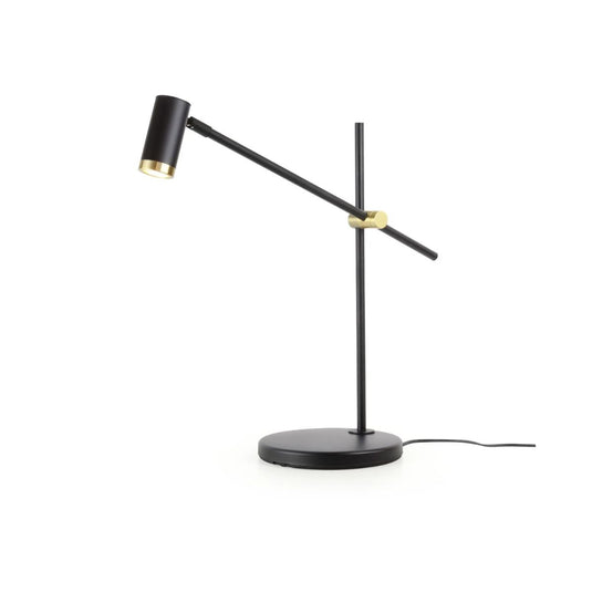 Luminária de Mesa Abajur Summer 1xGU10 Preto/Dourado Lixado Spotline