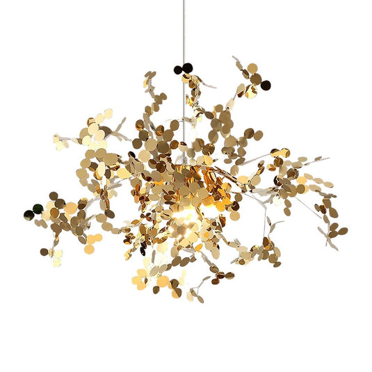 Pendente Fiama 3W Dourado Ø40x40x340cm Cabo 3m IP20 OR1998 Orluce