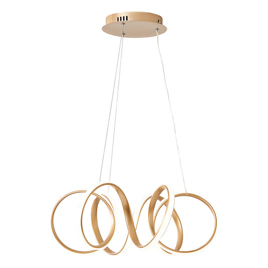 Pendente LED LP-024D 42W Dourado 3 em 1 3000/4000/6000K Nitrolux