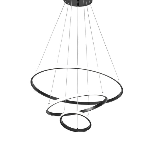 Pendente LED LP-403P 58W Preto 3 Em 1 3000/4000/6500K Nitrolux