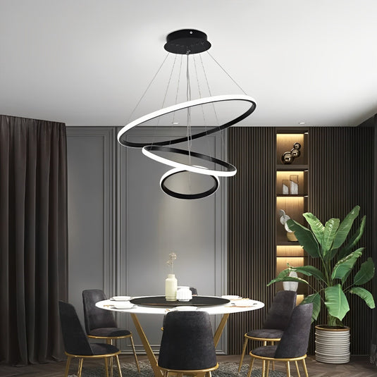 Pendente LED LP-403P 58W Preto 3 Em 1 3000/4000/6500K Nitrolux