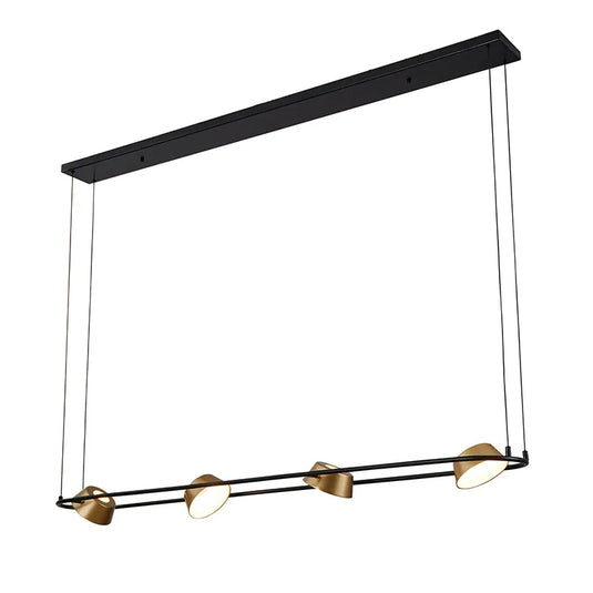 Pendente LED Zavi 28W Ouro Fosco/Preto 3000K Quente Nordecor