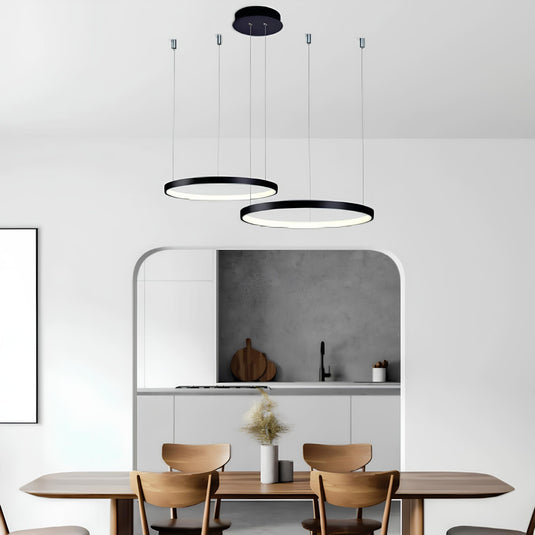 Pendente Orlo Mix LED 45W Preto 3000K Usina