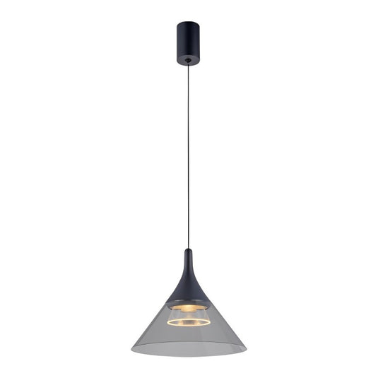 Pendente Thom LED 7W 3000K Quente Preto Nordecor