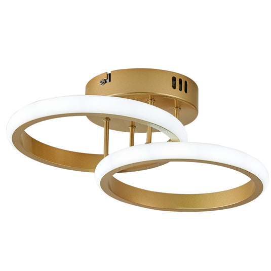 Plafon LED Selene-003D Dourado 18W Neutro 4000K Nitrolux